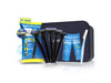 LetsShave Pro 2 Disposable Kit Travel Kit For Men (Pro 2 Plus Disposable Razor 5pcs + After Shave Balm 30ml + Transparent Shave Gel 30ml + Travel Pouch + Pro Styler 1Pcs) Kit