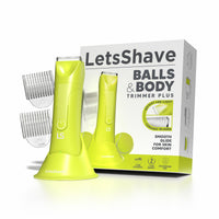 LetsShave Waterproof Body Groomer for Men | Skin-Safe Ceramic Blades & LED Spotlight 350 gm