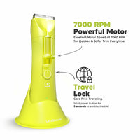 LetsShave Waterproof Body Groomer for Men | Skin-Safe Ceramic Blades & LED Spotlight 350 gm