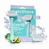 LetsShave Evior 6 Shaving Razor for Women | Mid-Flex Blades & Dual Moisture Bar infused with Aloe vera & Avacado | Smooth & Safe | Full-Body Hair Removal - Bikini, Arms, Legs & Sensitive Areas 1 Piece