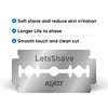 LetsShave Premium DE -Blade, Pack of 50, 5 Tucks of 10 N, Chromium Ceramic Coated Blades, South Korea Technology, Blades- for Men