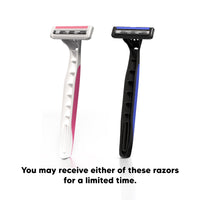 LetsShave Evior 2 Disposable Body Hair removal Shaving razor with Vit-E Lubricating Strip, Women, Pack of 10