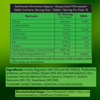 Lukewarm Vitamin C and Zinc 60 gm