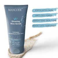 Mancode Glowing Rice Scrub 100ml