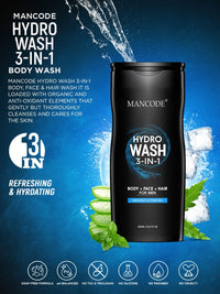 Mancode Hydro Body Wash 3 in 1 450ml