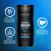 Mancode Hydro Body Wash 3 in 1 450ml