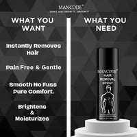Mancode Hair Removal Foam Spray 200ml