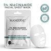 Mancode 5% Niacinamide Acid Facial Sheet Mask 25ml Pack of 3