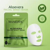 Mancode Aloevera Facial Sheet Mask 25ml Pack of 3