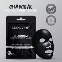 Mancode Charcoal Facial Sheet Mask 25ml Pack of 3