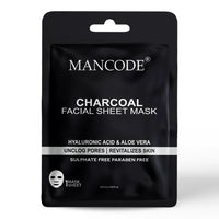 Mancode Charcoal Facial Sheet Mask 25ml Pack of 3