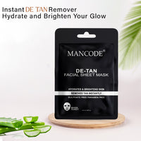 Mancode De-Ten Facial Sheet Mask 25ml Pack of 3