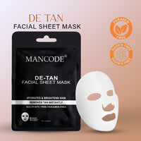 Mancode De-Ten Facial Sheet Mask 25ml Pack of 3