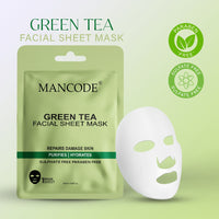 Mancode Green Tea Facial Sheet Mask 25ml Pack of 3