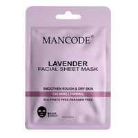 Mancode Lavender Facial Sheet Mask 25ml Pack of 3