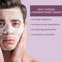 Mancode Lavender Facial Sheet Mask 25ml Pack of 3