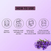 Mancode Lavender Facial Sheet Mask 25ml Pack of 3
