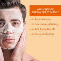Mancode Papaya Facial Sheet Mask 25ml Pack of 3