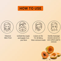 Mancode Papaya Facial Sheet Mask 25ml Pack of 3