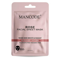 Mancode Rose Facial Sheet Mask 25ml Pack of 3