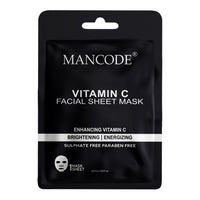 Mancode Vitamin C Facial Sheet Mask 25ml Pack of 3