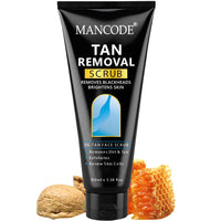 Mancode De-Tan Scrub to Remove Blackheads & Brightens Skin - 100 ml