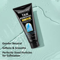 Mancode De-Tan Scrub to Remove Blackheads & Brightens Skin - 100 ml