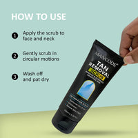 Mancode De-Tan Scrub to Remove Blackheads & Brightens Skin - 100 ml