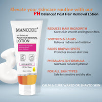 Mancode Ph Balanced Post Hair Removal Lotion For Minimises Brown Spots & Redness- 50 ml