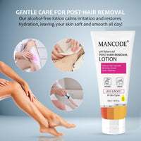 Mancode Ph Balanced Post Hair Removal Lotion For Minimises Brown Spots & Redness- 50 ml