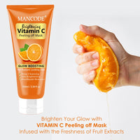 Mancode Brightening Vitamin C Peel Off Mask For Deep Cleansing - 100 ml