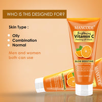 Mancode Brightening Vitamin C Peel Off Mask For Deep Cleansing - 100 ml