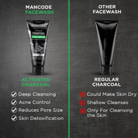 Mancode Charcoal Face Wash For Deep Cleansing & Oil Control- 100ml