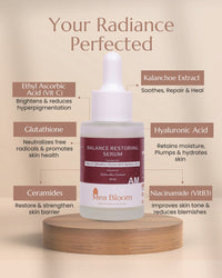 Mea Bloom Celestial Radiance Duo (Balance Restoring Serum AM + Balance Restoring Serum PM) Pack of 2 (30 ml each)