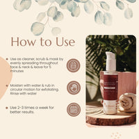Mea Bloom Skin Armour Duo: Cleanse + Protect (Balancing All-in-1 Mask Scrub & Wash + Barrier Protect Sunscreen SPF50 PA+++) Pack of 2 (100 ml each)