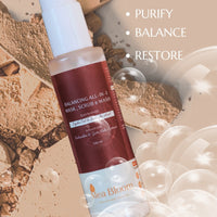 Mea Bloom Skin Armour Duo: Cleanse + Protect (Balancing All-in-1 Mask Scrub & Wash + Barrier Protect Sunscreen SPF50 PA+++) Pack of 2 (100 ml each)
