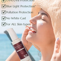 Mea Bloom Skin Armour Duo: Cleanse + Protect (Balancing All-in-1 Mask Scrub & Wash + Barrier Protect Sunscreen SPF50 PA+++) Pack of 2 (100 ml each)