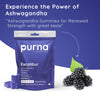 Purna Gummies Excalibur Ashwagandha Wild Berry Flavor Gummies 30 Gummies