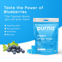 Purna Gummies Biotin Blueberry Gummies