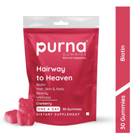Purna Gummies Biotin Cranberry Gummies 30 Gummies