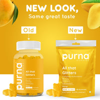 Purna Gummies All The Glitters Multivitamin Mango Flavor 30 Gummies