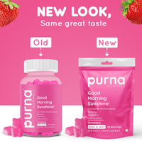 Purna Gummies Good Morning Sunshine Multivitamin Strawberry 30 Gummies