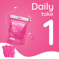 Purna Gummies Good Morning Sunshine Multivitamin Strawberry 30 Gummies
