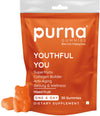 Purna Gummies Youthful You Collagen Builder Superfruit 30 Gummies Mixed Fruit Flavor – Anti Aging Beauty & Wellness Supplement