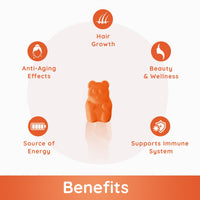 Purna Gummies Youthful You Collagen Builder Superfruit 30 Gummies Mixed Fruit Flavor â€“ Anti Aging Beauty & Wellness Supplement