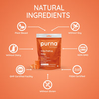 Purna Gummies Youthful You Collagen Builder Superfruit 30 Gummies Mixed Fruit Flavor â€“ Anti Aging Beauty & Wellness Supplement