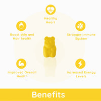 Purna Vitamin C Lemon Flavor 30 Gummies for Skin and Immunity Booster with Vitamin C D3 Zinc Supplement