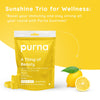 Purna Vitamin C Lemon Flavor 30 Gummies for Skin and Immunity Booster with Vitamin C D3 Zinc Supplement