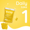 Purna Vitamin C Lemon Flavor 30 Gummies for Skin and Immunity Booster with Vitamin C D3 Zinc Supplement