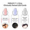 Protouch Complete Hair Growth Combo | LED Therapy Comb With Vibration Massage & Biotin Collagen Serum | Helps To Reduces Hair Fall, Strengthens Hair, Enhances Quality, & Promotes Relaxation
